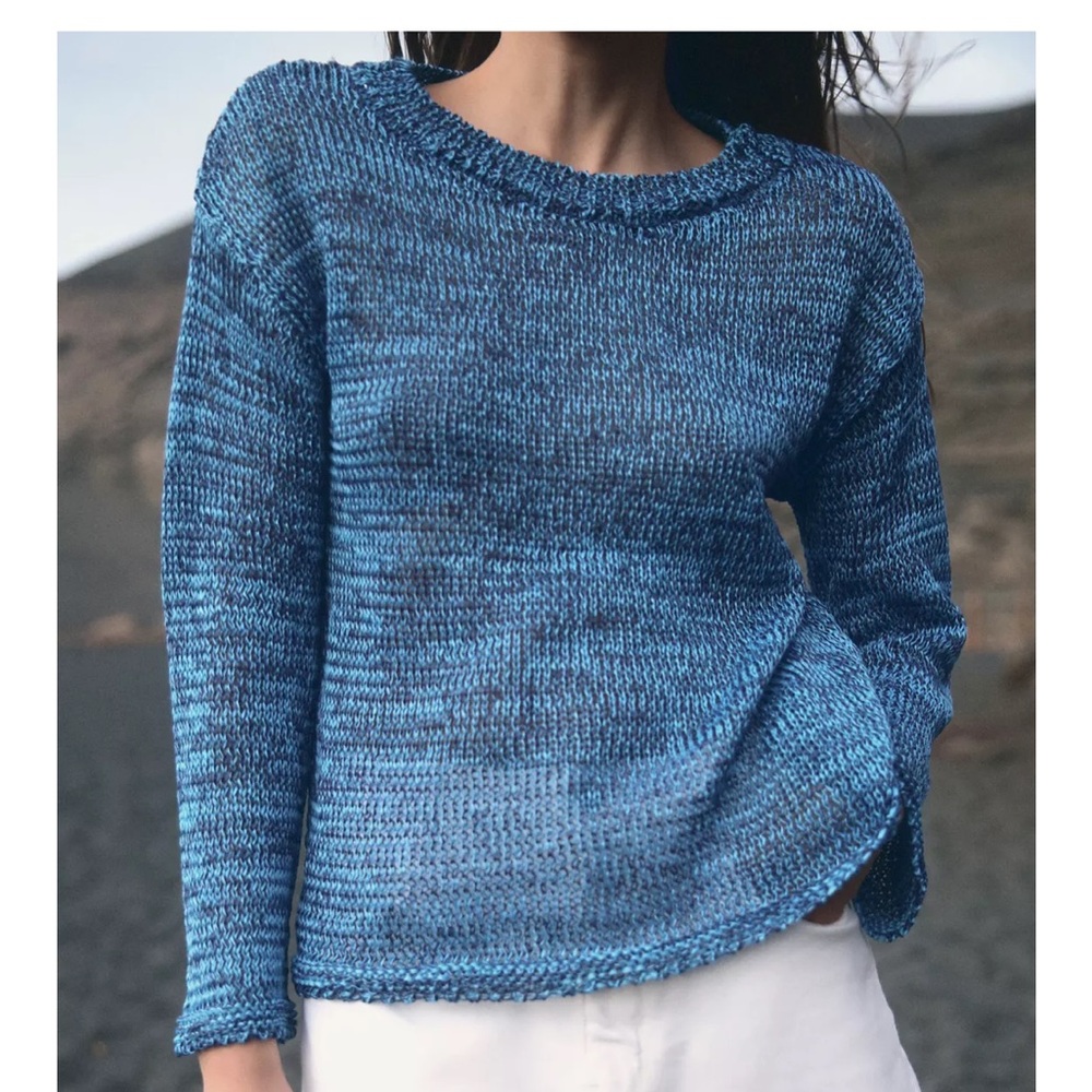 Zara blue recycled sweater